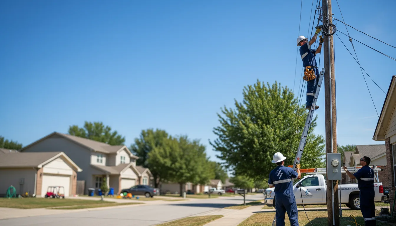 Residential electrician providing installation services in Raymond, ME